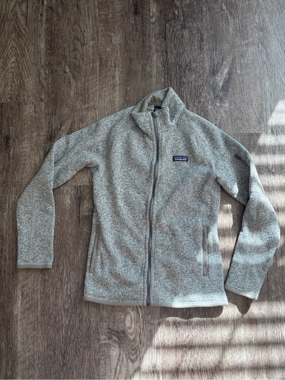 Patagonia Women’s Better Sweater Light Gray Full-Zip Fleece Jacket